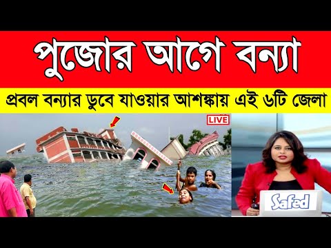 পুজোর আগে বন্যা! ডিভিসি ছাড়া জলে ডুবে গেল হাওড়া, হুগলি, বাঁকুড়া, মেদিনীপুরের ১০টি গ্রাম | Flood News