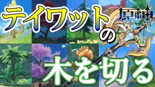 【原神 】テイワット中の木を伐りつくす！今月も林業従事者として木材を納品いたします 地獄の刑務作業のはじまり...  #shorts 【Ge