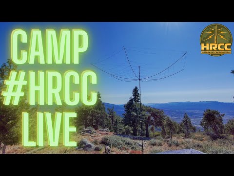 Live at the #HRCC Campout.  Live QSOs, Station Tour and Q&A