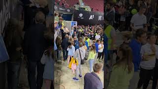 Jack Draper with fans after Sofia Open final