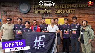 VLOG || HORAA ESPORTS OFF TO PMSL CSA || KAZAKSTAN | @HoraaEsportsOfficial