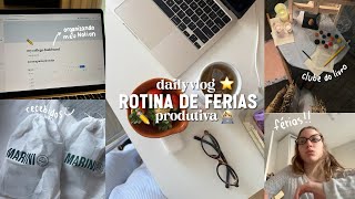 primeiros dias de férias da faculdade comigo - organizando Notion, grwm, clube do livro
