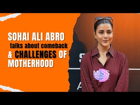 Sohai Ali Abro talks about comeback & Motherhood | Faraar Drama | Gentleman | #faraar