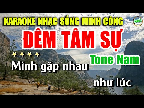 Karaoke Nhạc Trữ Tình Tone Nam Dễ Hát | Nhạc Xưa BOLERO Tuyển Chọn – ĐÊM TÂM SỰ