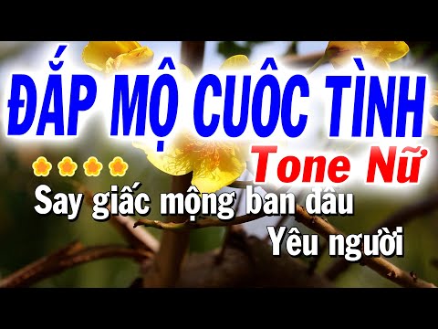 Karaoke Đắp Mộ Cuộc Tình Tone Nữ  (La Thứ ) Tuyết Nhi Karaoke