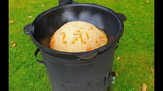Плов в казане!Готовлю с дочерью.