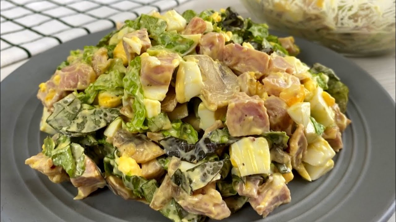 Всего 4 продукта в составе Салата! Ну Очень Вкусный САЛАТ Из того, что было