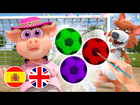 ¡Vamos a JUGAR y APRENDER INGLÉS con los BALONES DE COLORES #2 | El Reino Dice