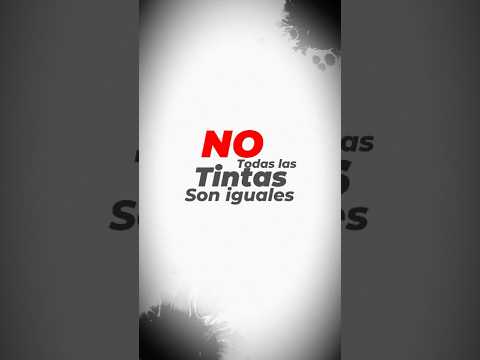 🐅No todas las tintas son iguales,