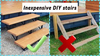 Inexpensive DIY stairs