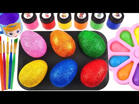 Satisfying Video | How To Make Rainbow Lollipops into Eggs Balls Cutting ASMR RainbowToyTocToc