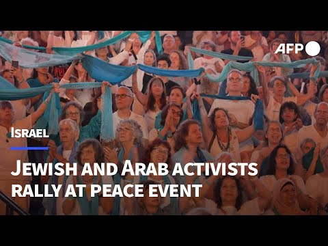 Jewish and Arab peace activists rally in Tel Aviv to demand end of Gaza war | AFP