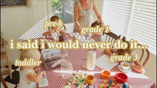 How We Homeschool Our Kids *Realistically* (with no experience)