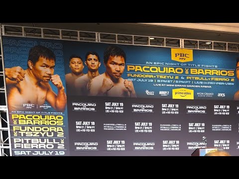 Pacquiao vs. Barrios post fight press conference