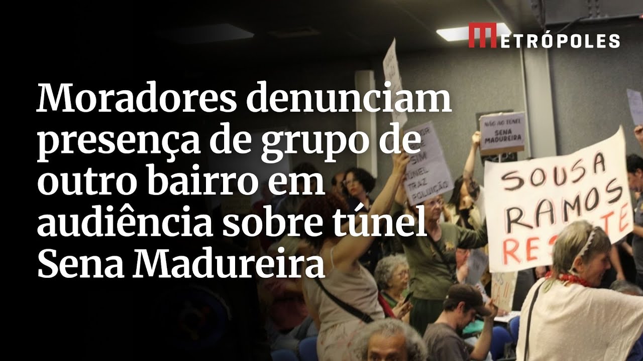 Moradores denunciam presença de grupo de outro bairro em audiência sobre túnel Sena Madureira