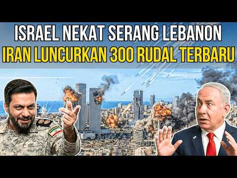 🚨300 RUDAL IRAN HUJANI ISRAEL‼️BALASAN AGRESI ISRAEL KE LEBANON