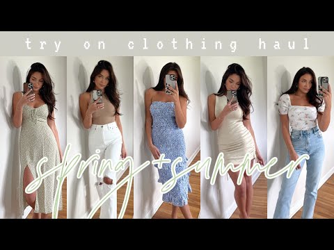 Video: SPRING/SUMMER HAUL: dresses, cute tops, & denim!