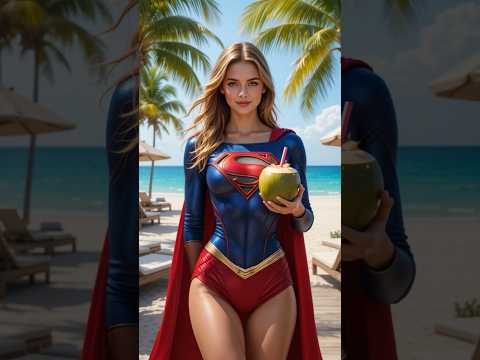 Supergirl ki garmi koun dur kar payega !! #spiderman #marvel #shorts @AiFunOfficial @MrBeast