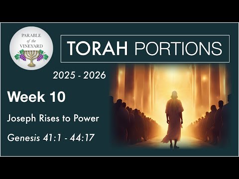 Torah Portion Week 10 - Genesis 41:1 - 44:17  (Saints Posses the Kingdom!)  2025 - 2026