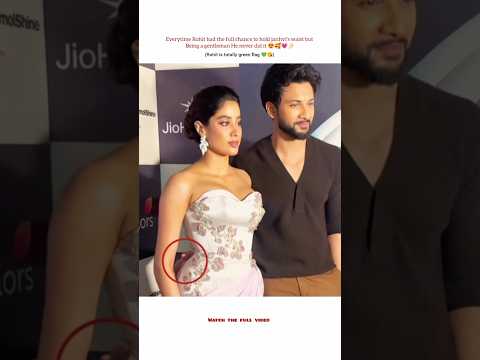 being a green flag rohit never did it 💚🤌 #rohitsaraf #janhvi #couple #bollywood #shorts #shortsfeed