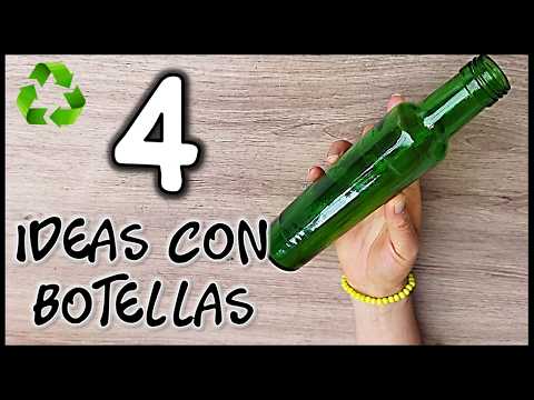 RECICLA BOTELLAS DE VIDRIO Y CREA LINDOS ADORNOS PARA EL HOGAR - Manualidades con reciclaje