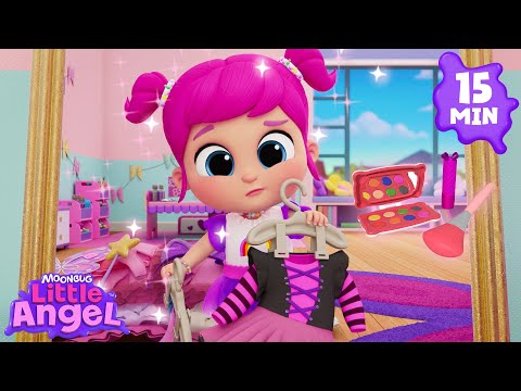 Get Ready with Jill 🎀✨ | Little Angel Color Songs & Nursery Rhymes | Learn Colors & Shapes
