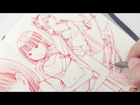 Moleskine Sketchbook 最後に半分消してしまった絵(ラクガキ帳)