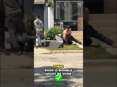 Roof-o-Rumble CHAOS: 3 Eliminations in 30 Seconds! #shorts