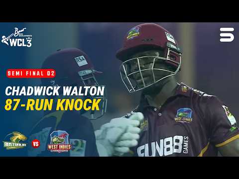 Chadwick Walton Brilliant 87 Runs! | Australia Champions vs West Indies Champions | S-F 2 | M9O1T
