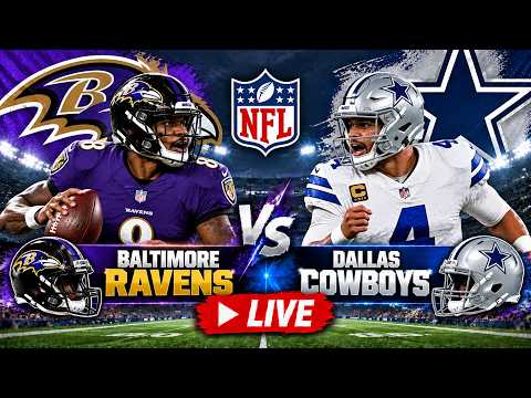 WATCH LIVE: Ravens vs Cowboys LIVE | NFL Week 3 | Baltimore Ravens vs Dallas Cowboys