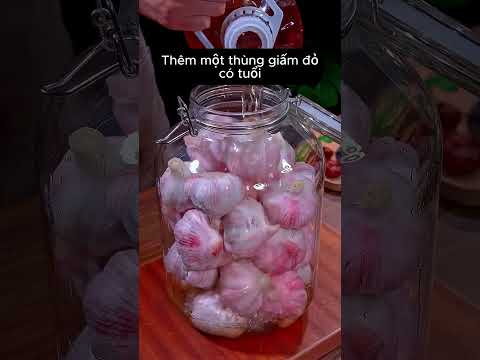 Chia Sẻ Cách Ngâm Tỏi Tươi Bằng Giấm - Thơm Ngon Không Nồng Không Cay. #shorts #cooking #monngon #