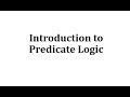 Understanding Predicate Logic