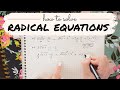 Solving Radical Equations and Inverses