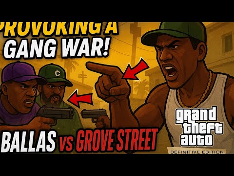 CJ Declares War on the Ballas!!! GTA San Andreas Definitive Edition Gameplay Ep 5