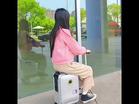 With Airwheel Smart Riding Luggage, you can ride through airports and streets with ease and style