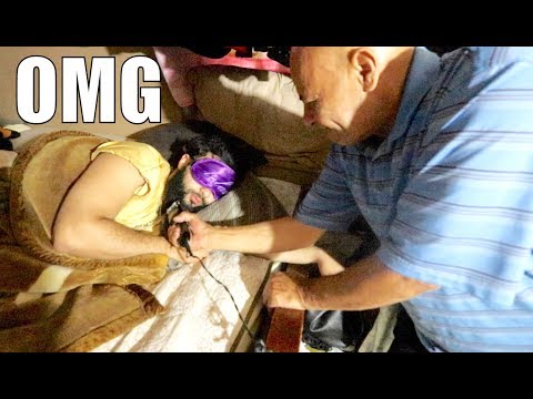 DAD SHAVES SONS BEARD AFTER 4 YEARS!!!