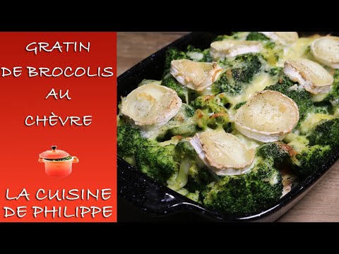 Gratin de brocolis au chèvre