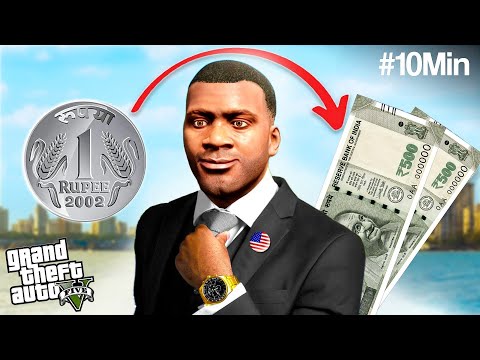 Franklin Turning Rs 1 into Rs 1000 In 10 Minutes! (GTA 5)