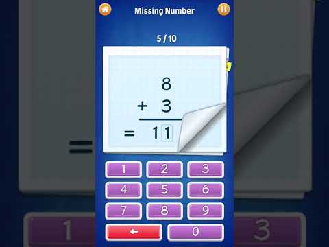 Math Games for Kids to Learn Addition 08 (Missing Number) #shorts #maths