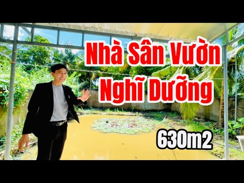 Nhà Sân Vườn Siêu Rộng 630m2 Thích Hợp Nghĩ Dưỡng. #huytv #nhadep #bds #nhasanvuon #nhadatcantho