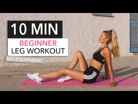 10 MIN BEGINNER LEG WORKOUT - with breaks / booty, thighs & hamstrings / No Equipment I Pamela Reif 10 MIN BEGINNER LEG WORKOUT - with breaks / booty, thighs & hamstrings / No Equipment I Pamela Reif
