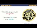 Understanding the Original Concept