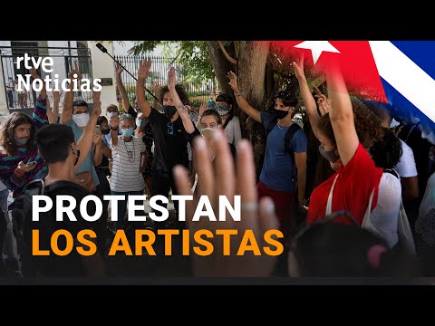 ARTISTAS CUBANOS RECLAMAN LIBERTAD de EXPRESIÓN y PENSAMIENTO ante el Ministerio de Cultura I RTVE