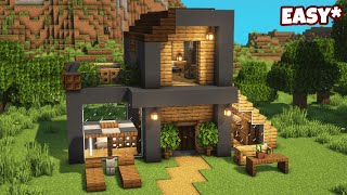 Minecraft Easy Modern House Tutorial⚒️