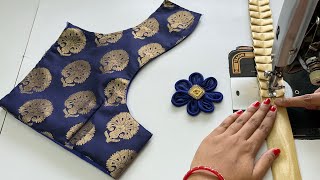 Trending Blouse Designs || Frill Blouse Back Design || Cutting And Stitching Back Neck Blouse Design