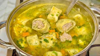 Немецкий суп - Сокровище! Беру ФАРШ и готовлю ГЕНИАЛЬНЫЙ суп!  Вкусный рецепт из простых продуктов!