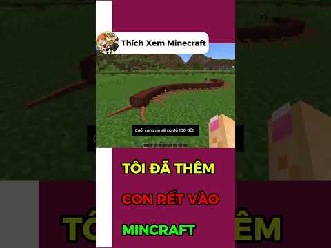TÔI ĐÃ THÊM CON RẾT VÀO MINECRAFT #minecraft #Thichxemminecraft