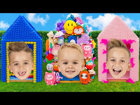 Chris and his friends decorate playhouses for kids