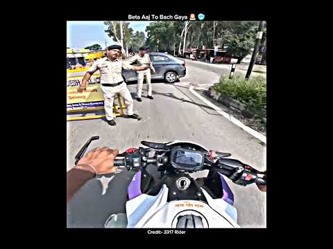 Beta Aaj To Bach Gaye 🚨😈#motovlog #viral #ytshorts #cops #hyperride #reels #vlog