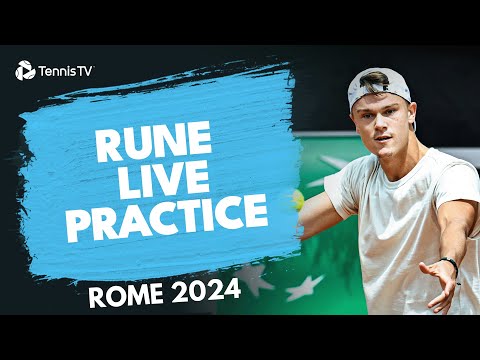 LIVE PRACTICE STREAM : Holger Rune & Jack Draper In Rome